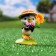Garden figure "Sparrow with a flower" 5x5x8cm