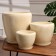 Set of pots 3pcs. "Summer" White: 11.5l, 5l, 1.8l