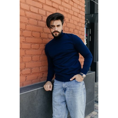 Male jumper, size 58, dark blue color-7
