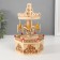 Souvenir musical mechanical tree "Carousel - Bear in the boat" 10x11.5x18.5 cm