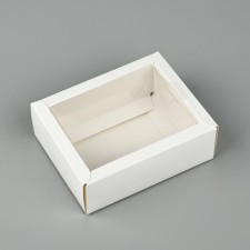 Folding box with a plastic lid 