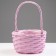Camping set, 31x16/40 cm, 25x14/35 cm, 21x12/30 cm, 3 pcs, pink, willow