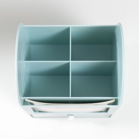 Broke-organizer Plastic "Laconicity" Blue 12x14.2x21 cm-5