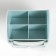 Broke-organizer Plastic "Laconicity" Blue 12x14.2x21 cm