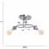 Bet chandelier BP 2x40W E27 Chrome Model: 2612365