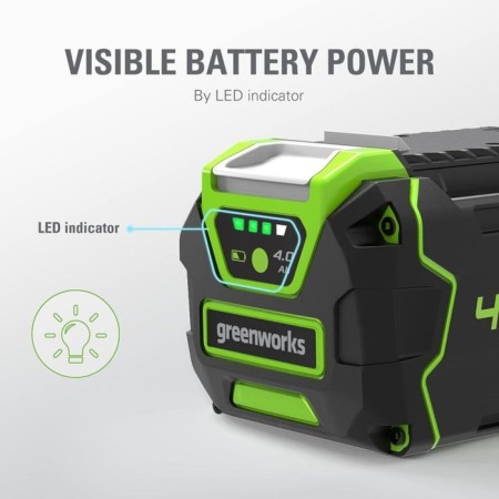 GreenWorks G40USB4, 40 V, 4 Ach, Li-Ion, with a USB connector, charge indicator-2