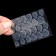 Follow nails, 24 pcs, with adhesive plates, almond shape, white/pink/lilac color