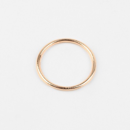 Step ring, metal, 15 mm, 20 pcs, gold color-1