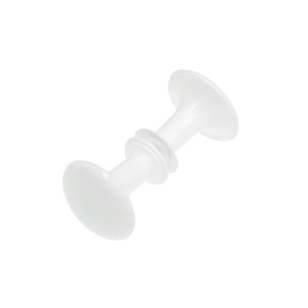 Handle button plastic RK1-7, white-1