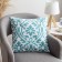 Decorative pillowcase 40x40 cm, Monograms Mint, 100% cotton