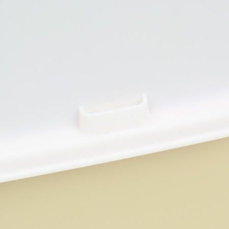 Closed transparent toilet 51 x 34 x 37 cm, yellow+scoop-7