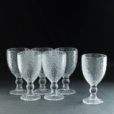 Set of glasses of glass 