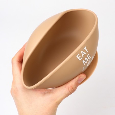 Baby plate on a suction cup, spoon, m & b, beige-7