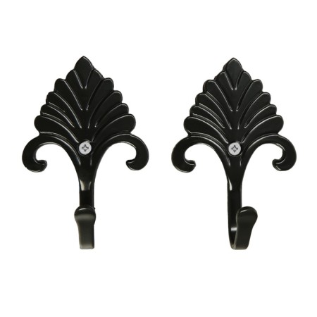 One -rod hook for curtains Cappio KC111, black color, 2 pcs-1