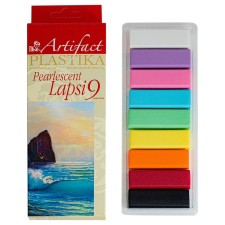 A set of plastic - polymer clay, 180 g, Lapsi Pearlescent, 9 colors, mother of pearl