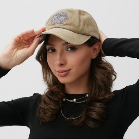 Women's cap "Heart" Minaku, col. Beige, river 58