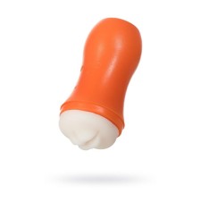 Masturbator Toyfa A-Toys, mouth, orange/bodily, 14 cm