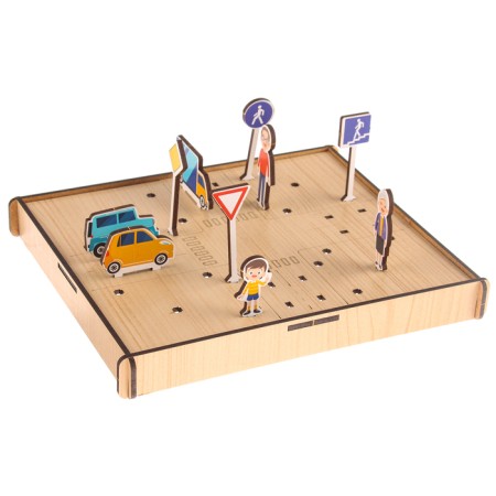 Puzzle "Road signs. We study traffic rules "-1