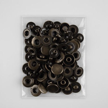 Installation button, alpha (S-shaped), d = 15 mm, black nickel color-3
