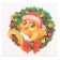 New Year's napkins “Happy New Year: Wreath”, single -layer, 24x24 cm, 20 pcs.