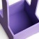 Kashpo - wooden box 13.5x13.5x30 cm, purple