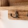 Decorative wood hooks with pocket and shelf for painting "Natural" 10.5x28x18 cm