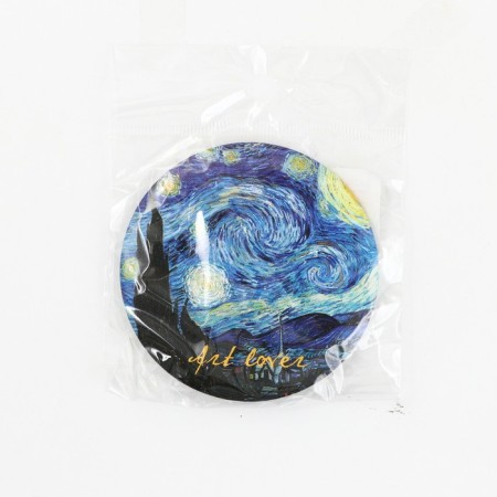 Pocket mirror "Van Goga Night", d = 7 cm-2