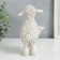 Polystone souvenir "lambs with baby and flower" 17x11.5x9 cm