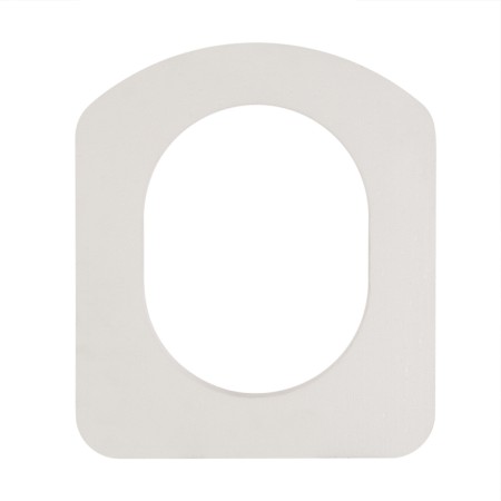 Seat toilet seat, 44 × 38 cm, density 25 kg/m³, foam, white-7