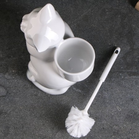 Brash stand "Cat" with Berschik, 20x18x37cm-4