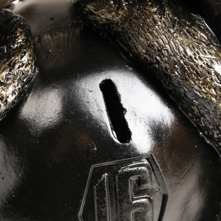 The piggy bank "Snake with weights" is black, 25 cm-4