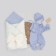 Kinderlitto “New First Wardrobe” discharge kit, 4 items, height 50-56 cm, dairy color, heavenly blue