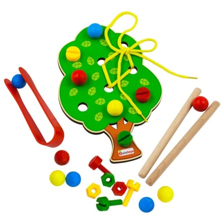Alatoys Sorter with tweezers "Wood"