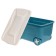 Children's box for toys cool, on wheels 50 liters, color blue bell
