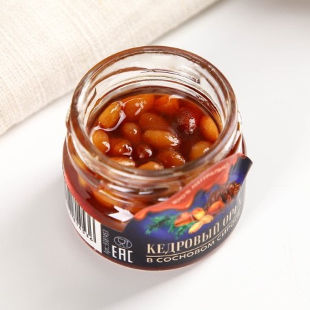 Cedar nuts in pine syrup, 25 g.-1