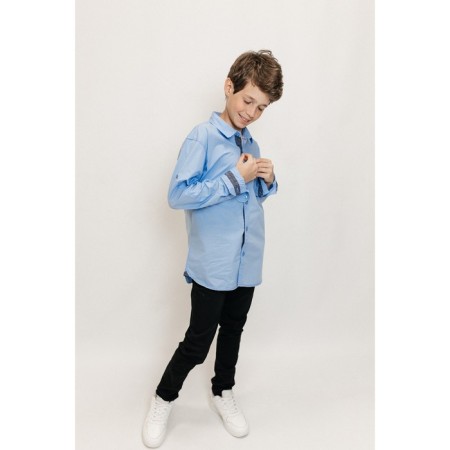 Surchachka upper for ISEE boys, height 122-128 cm, blue color-11