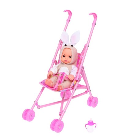 Pups "My Baby", in a suit, with a stroller and accessories, mix-2