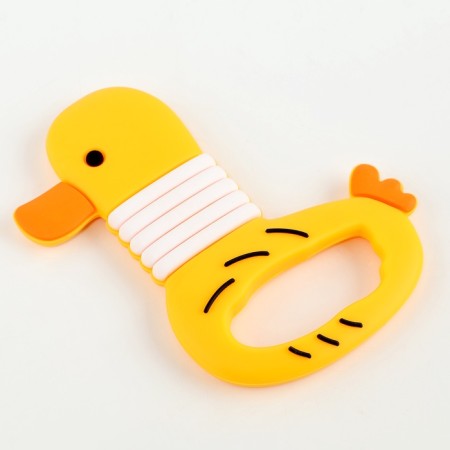 Silicone teether for teeth "Duck"-1