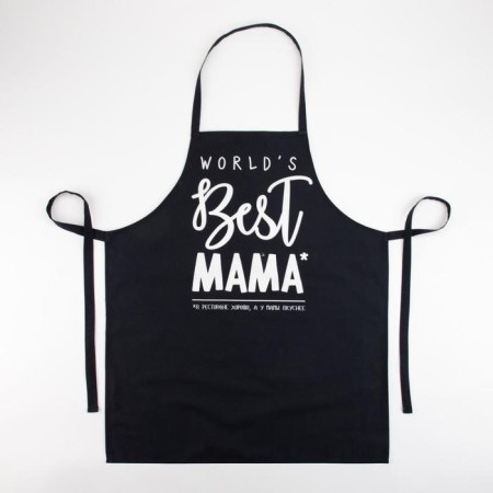 Apron "Ethel" Best Mom 70x60 cm, 100% cotton, sarzha 190 g/m2-1