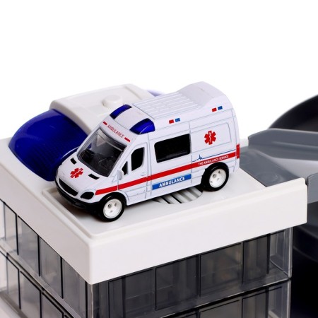 Parking "Ambulance", with 2 cars, light and sound-4