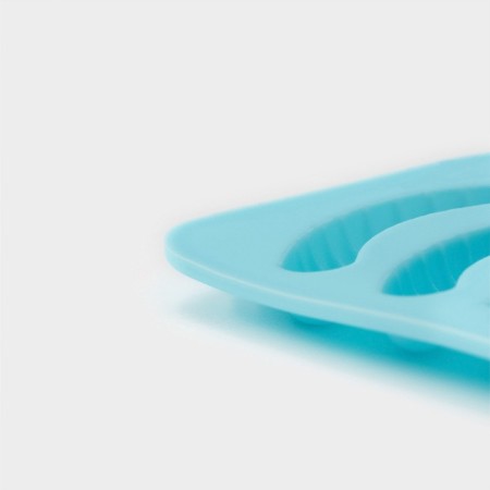 Form for marmalade Dolyan "sea sweets", silicone, 22.3 × 17.2 cm, 32 cells (2.7 × 2 cm), blue color-4