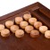 Wooden backgammon large, carved, board game "Moscow", Beech, Patina, 50 x 59 cm
