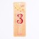 Candle in the cake on the skewer "Rubin collection", number 3, 5.2 cm, ruby