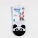 Children's socks "Panda", white color, size 7-8