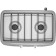 Gas tile Darina LN GM 521 01 W, 1900 watts, 2 burners, white