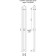 Terminus duo electric heated towel rail "Circle", 1400x114 mm, chrome