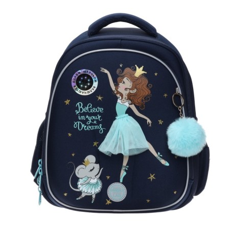 Grizzly frame backpack, 36 x 28 x 20 cm, LED backlight with a key fob, blue-2