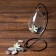 Florarium "on the suspension" H-23 cm (12x7.5 cm and a drop D-5.5x4.5 cm)