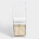 Roster with a double underwear basket and crossbars, 2 tier, white color, 60x35x160 cm