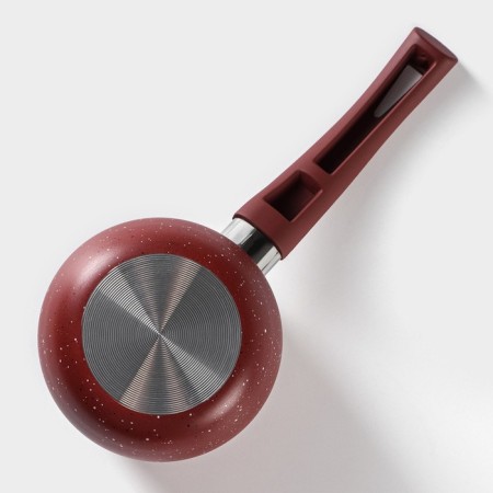 Turko Turdo, 450 ml, plastic handle, anti -stick coating, burgundy color-5